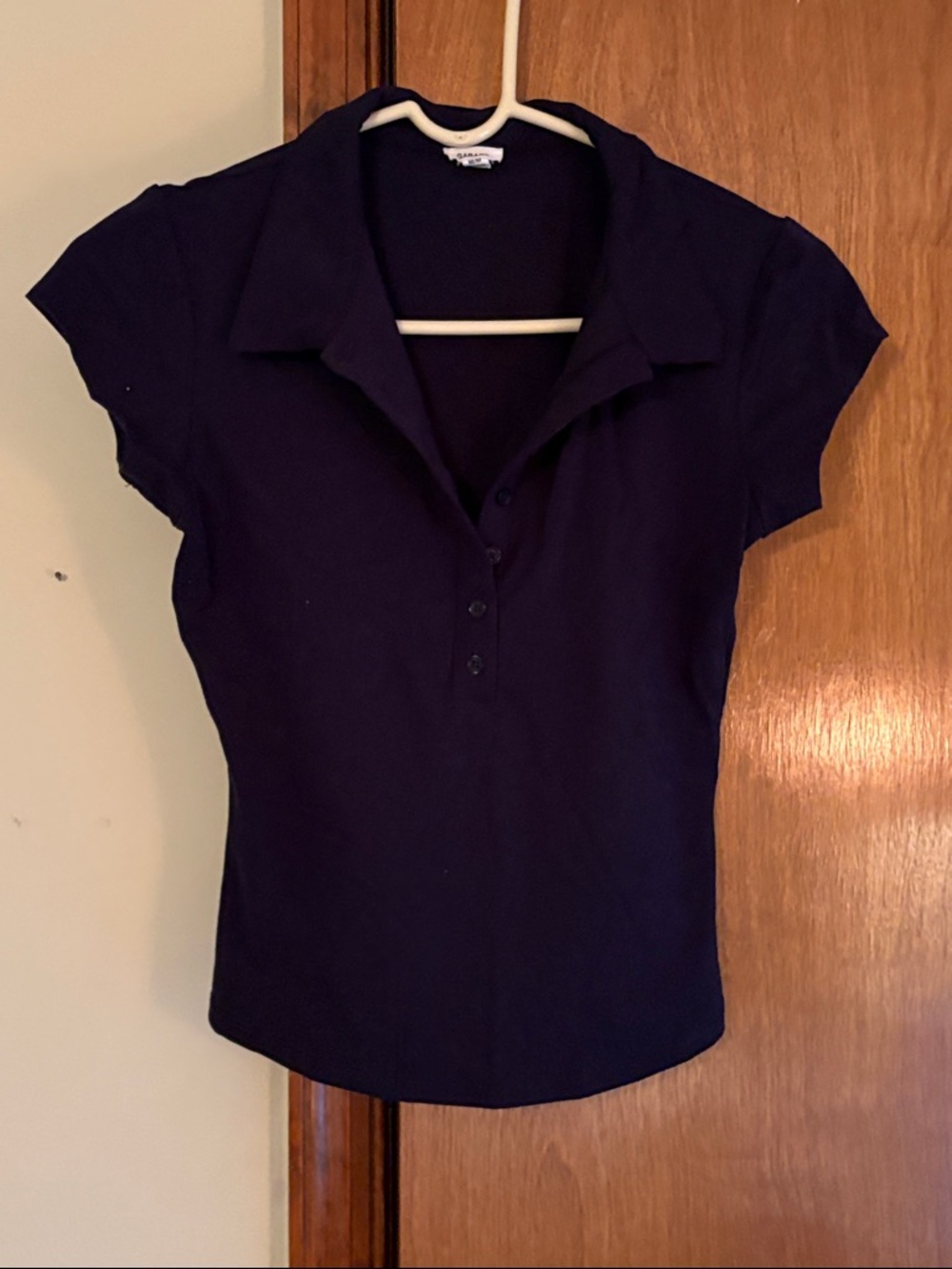 Women’s Black Polo Top - Classic Short Sleeve